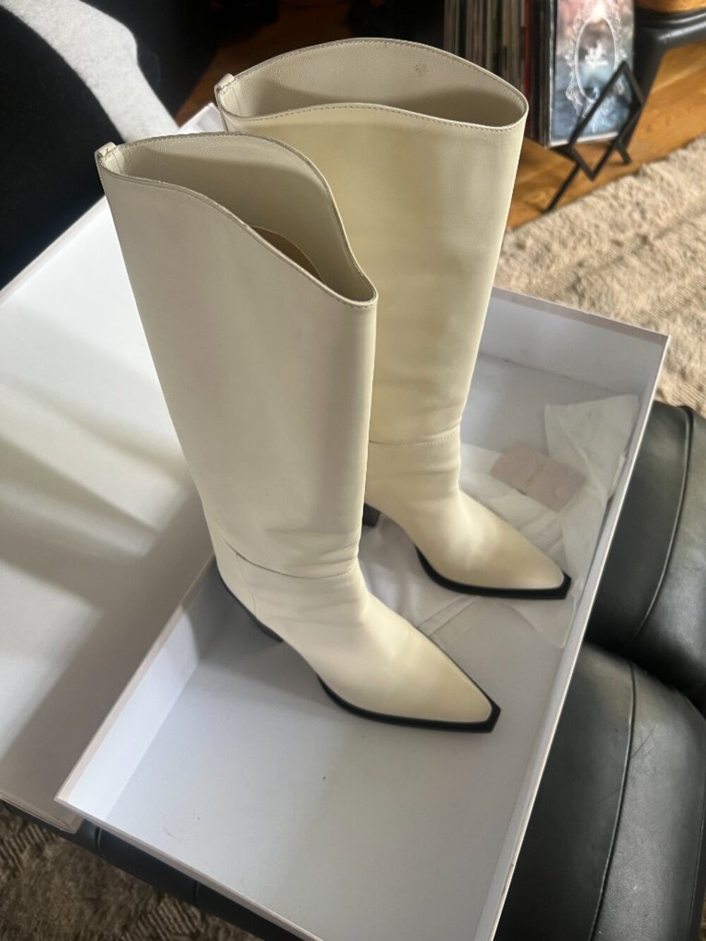 Jimmy Choo Cece Tall Boots - 80mm heel, 8.5 - Never Worn - Picture 4 of 16